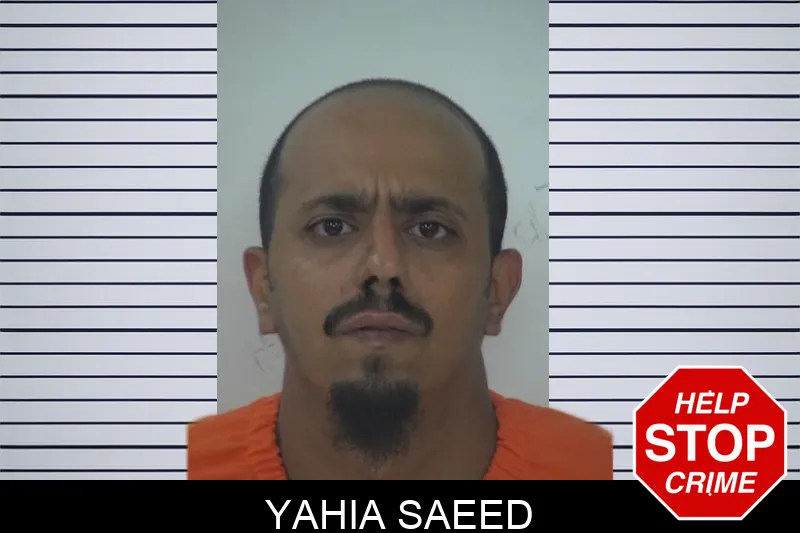 Yahia Saeed mugshot
