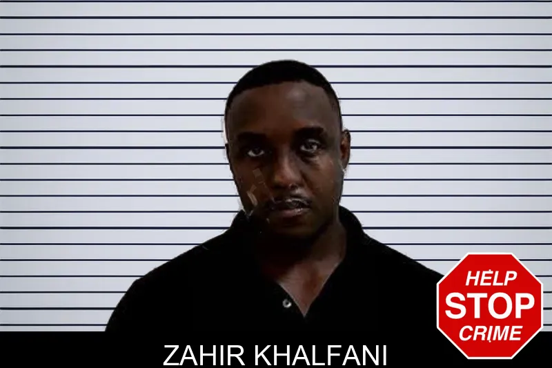 Zahir Khalfani mugshot