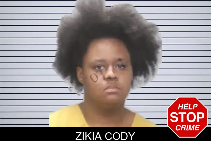 Zikia Cody mugshot