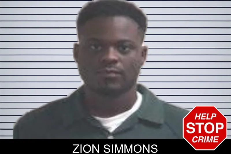 Zion Simmons mugshot