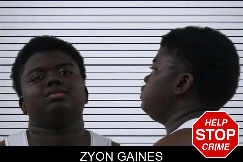 Zyon Gaines mugshot