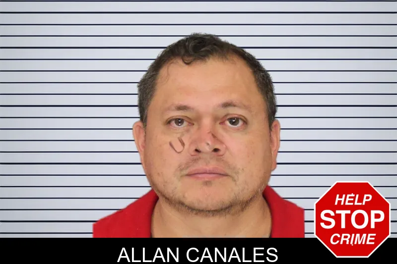 Allan Canales mugshot