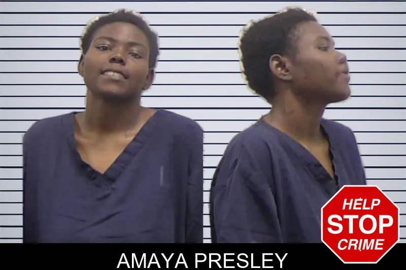 Amaya Presley mugshot