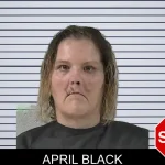 April Black mugshot