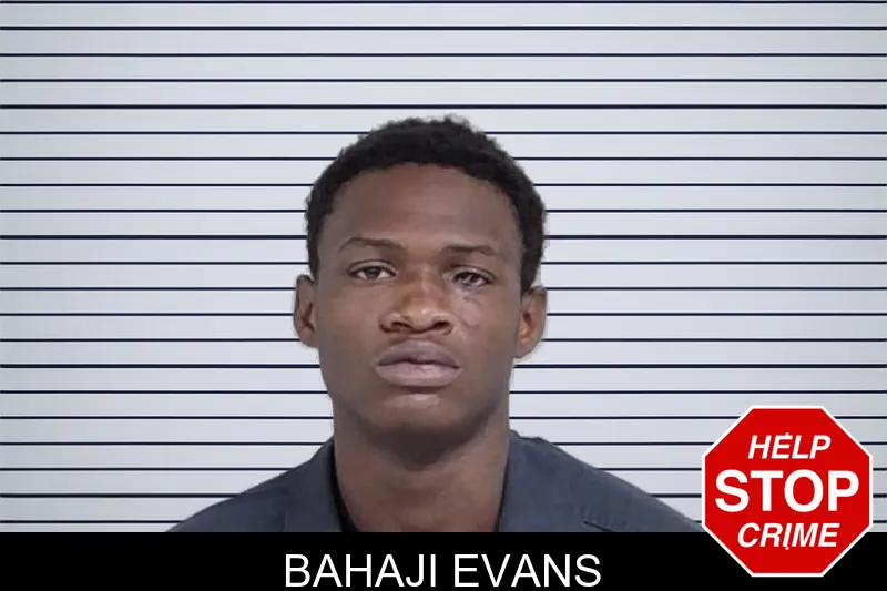 Bahaji Evans mugshot