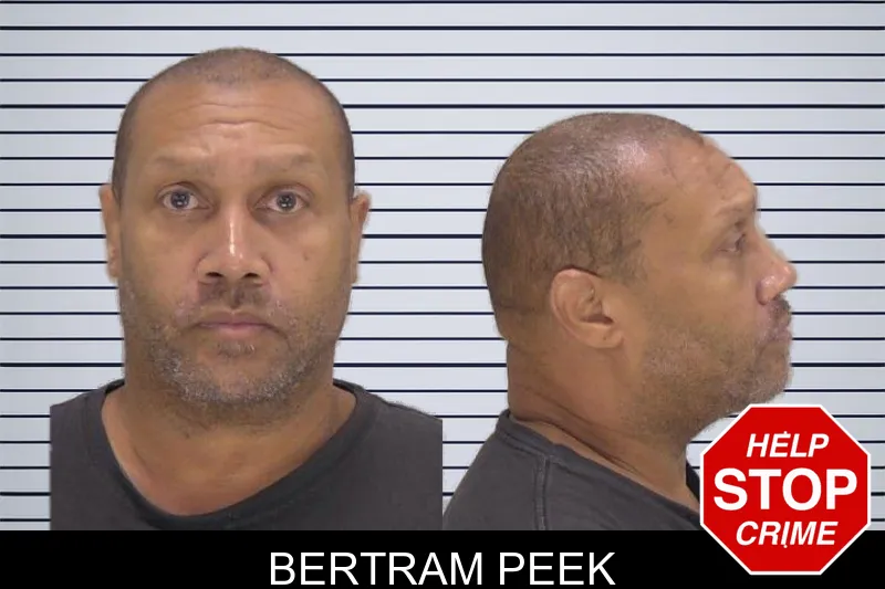 Bertram Peek mugshot