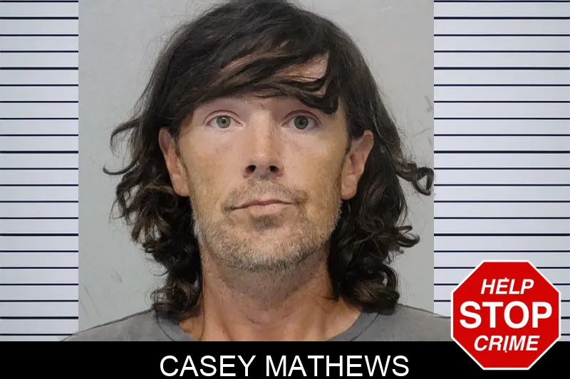 Casey Mathews mugshot