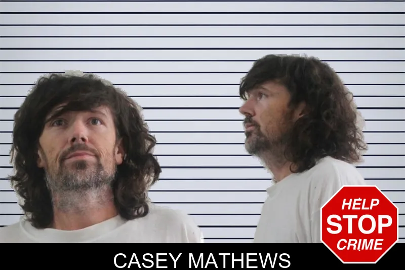 Casey Mathews mugshot