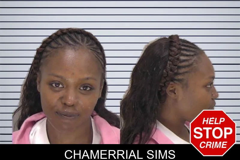 Chamerrial Sims mugshot