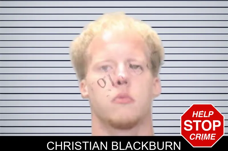 Christian Blackburn mugshot