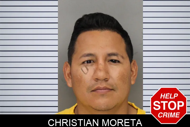 Christian Moreta mugshot