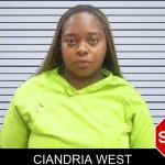 Ciandria West mugshot