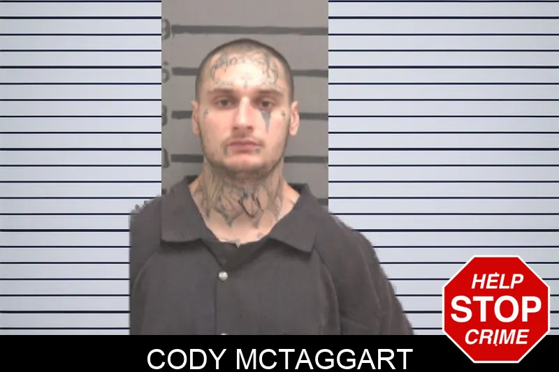 Cody McTaggart mugshot