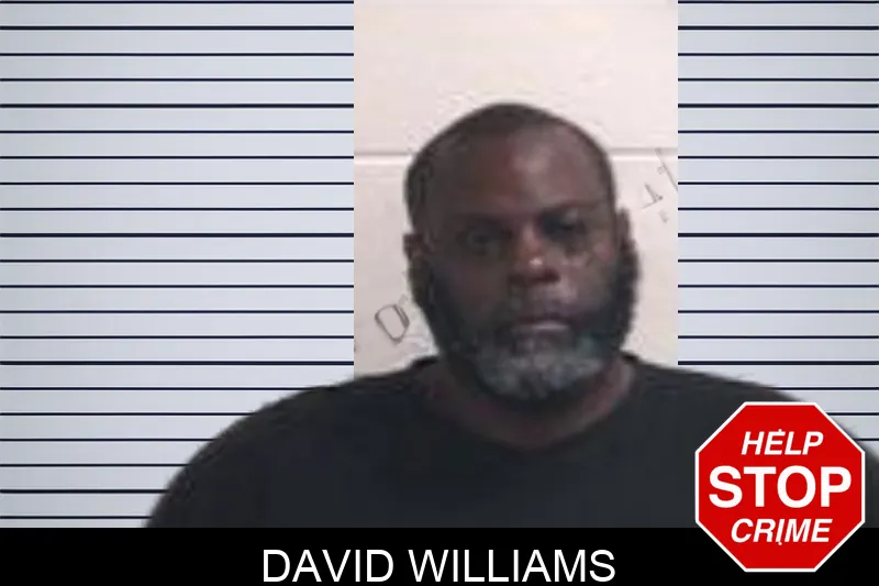 David Williams mugshot