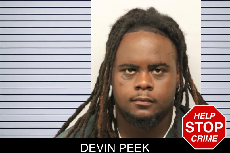 Devin Peek mugshot