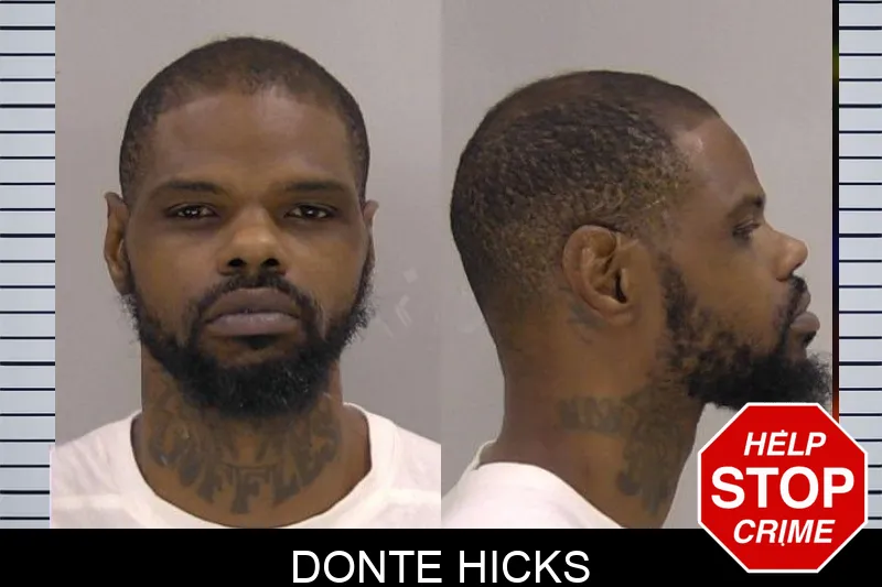 Donte Hicks mugshot
