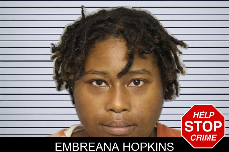 Embreana Hopkins mugshot – Hall County , Georgia Embreana Hopkins mugshot