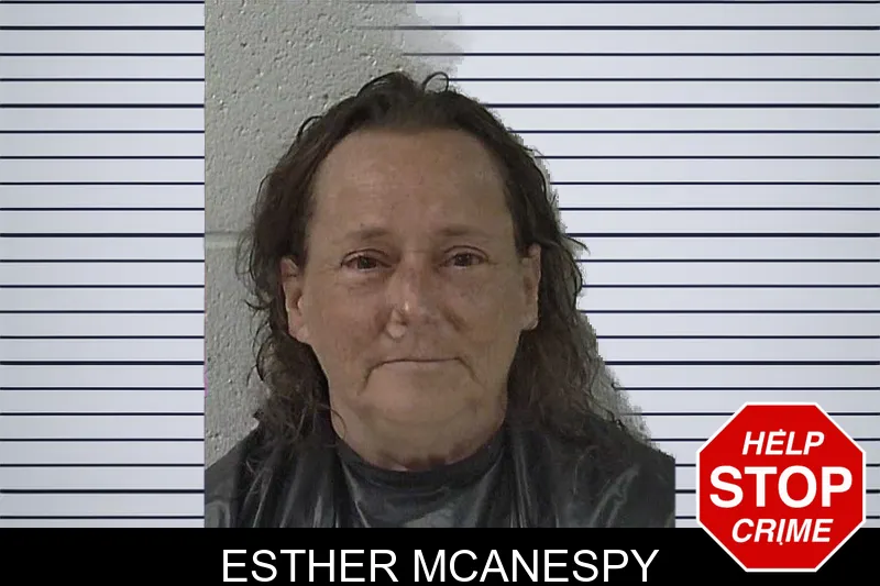 Esther McAnespy mugshot