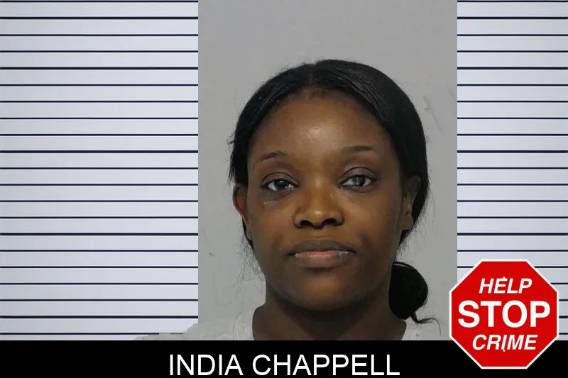India Chappell mugshot
