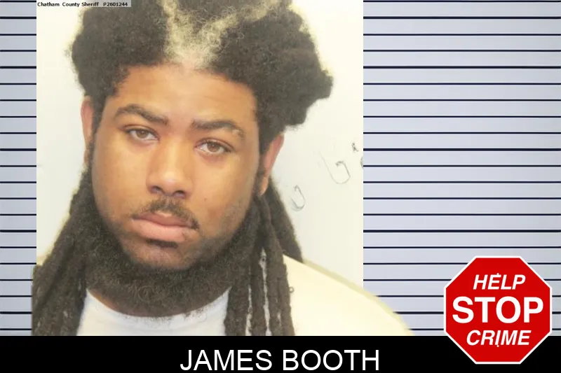 James Booth mugshot