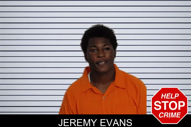 Jeremy Evans mugshot