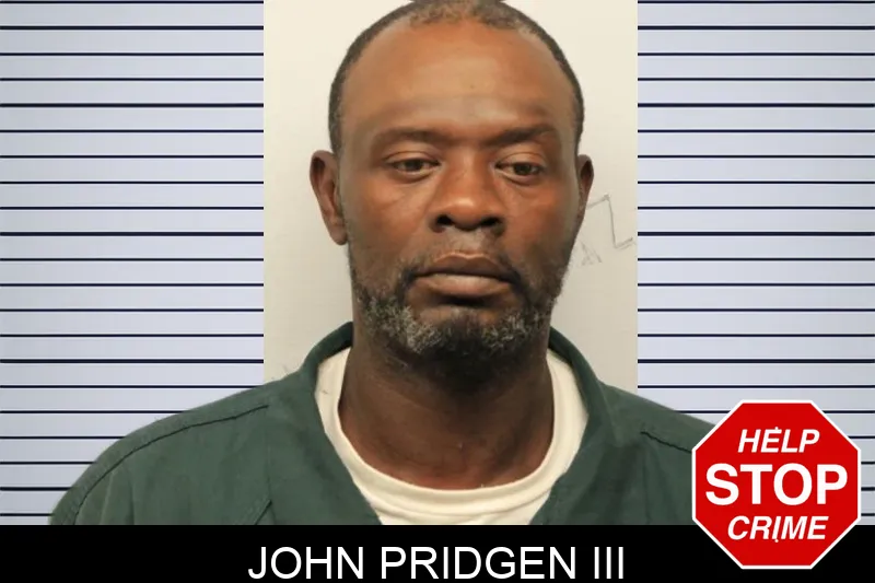 John Pridgen III mugshot