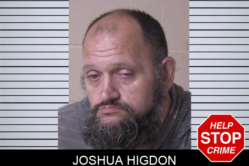 Joshua Higdon mugshot