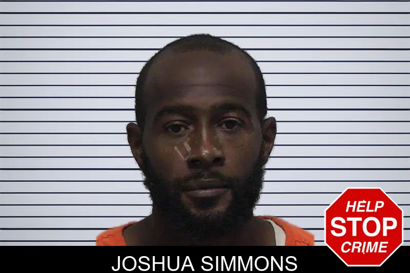 Joshua Simmons mugshot