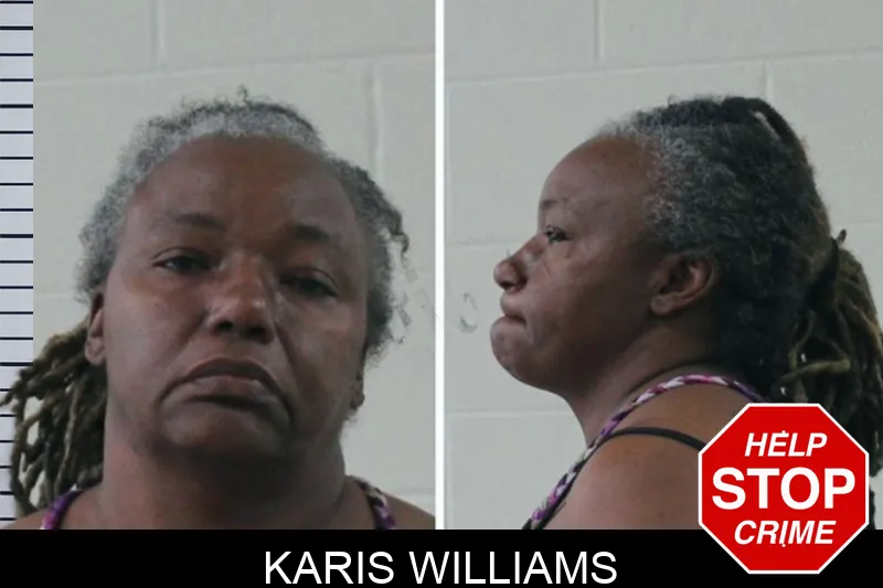 Karis Williams mugshot