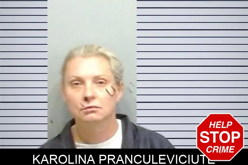 Karolina Pranculeviciute mugshot