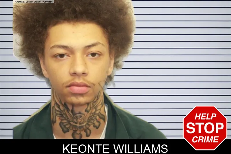 Keonte Williams mugshot – Chatham County , Georgia Keonte Williams mugshot