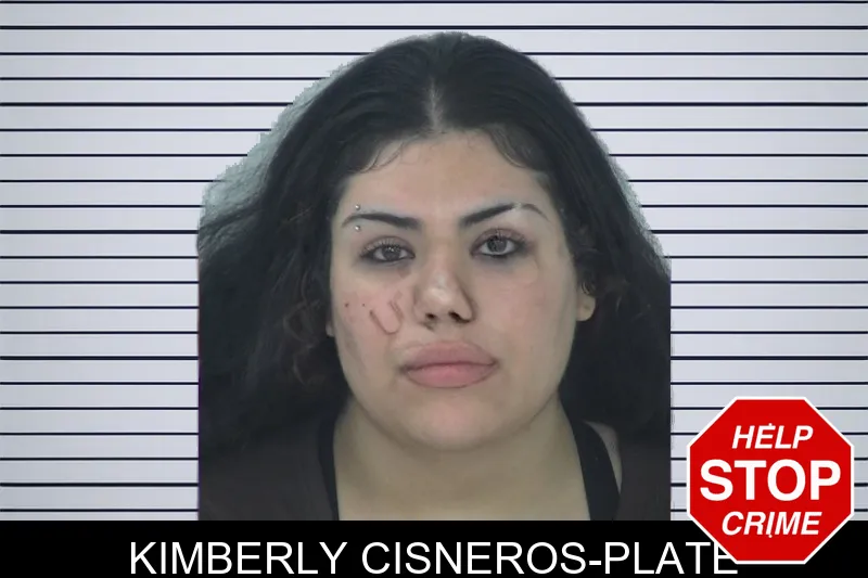 Kimberly Cisneros-Plate mugshot