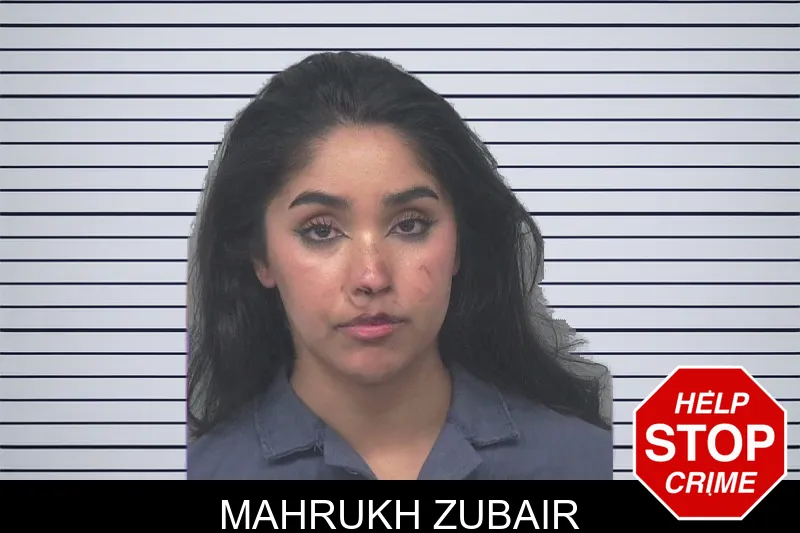 Mahrukh Zubair mugshot