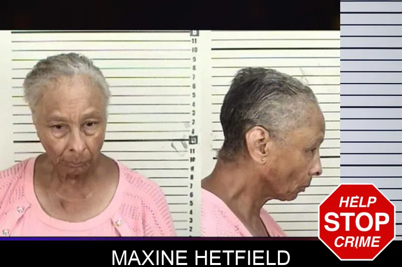 Maxine Hetfield mugshot