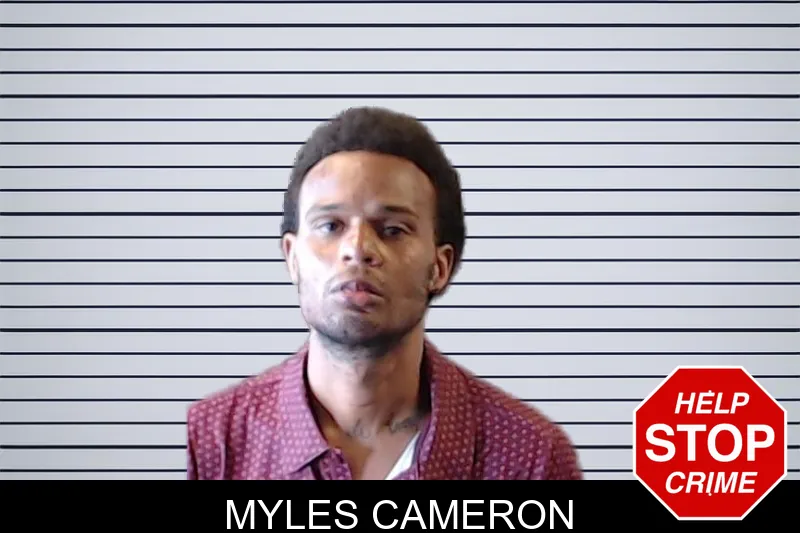 Myles Cameron mugshot
