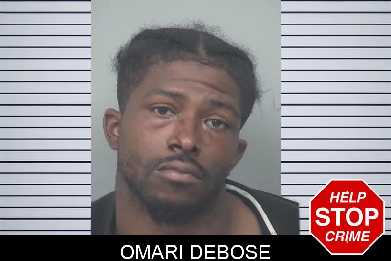 Omari Debose mugshot