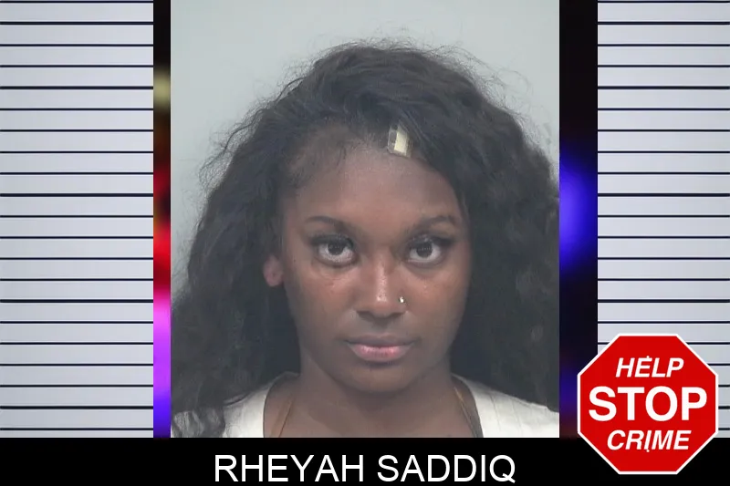 Rheyah Saddiq mugshot