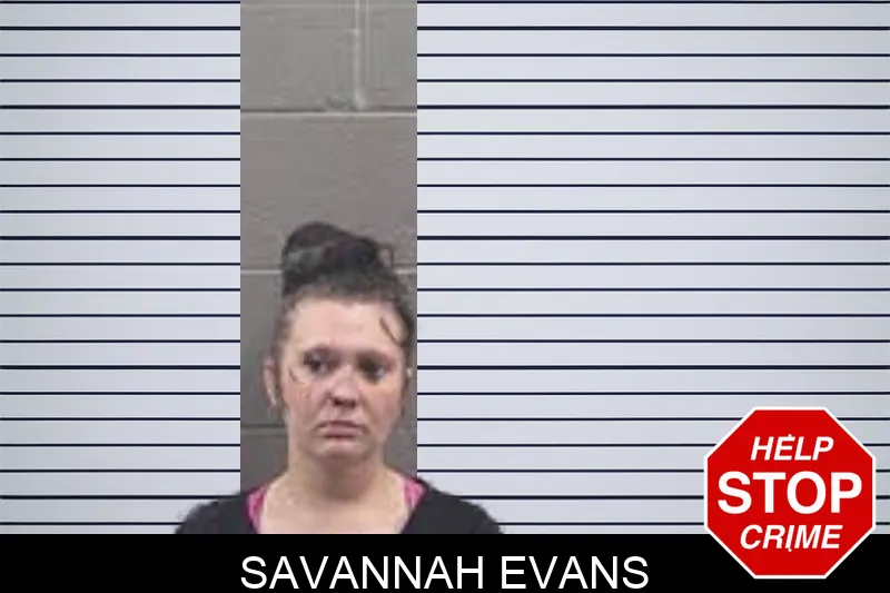 Savannah Evans mugshot