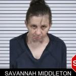 Savannah Middleton mugshot