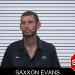 Saxxon Evans mugshot