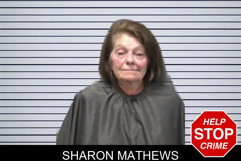 Sharon Mathews mugshot