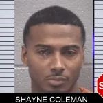 Shayne Coleman mugshot – Columbia County , Georgia Shayne Coleman mugshot