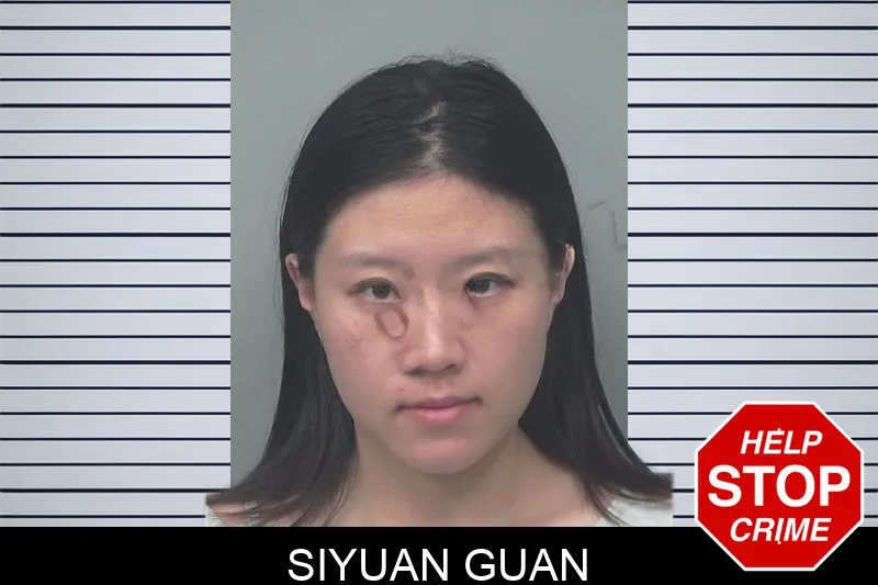 Siyuan Guan mugshot