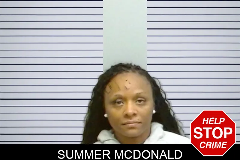 Summer McDonald mugshot