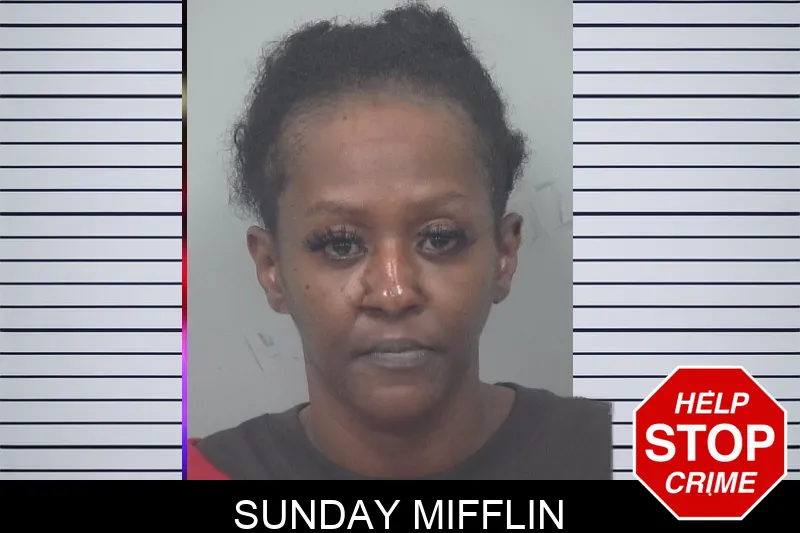 Sunday Mifflin mugshot