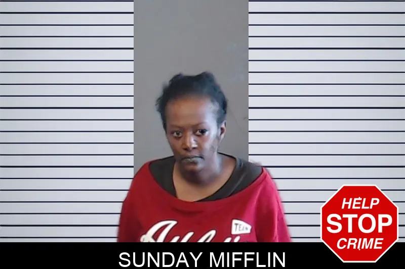 Sunday Mifflin mugshot