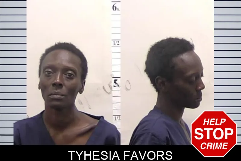Tyhesia Favors mugshot