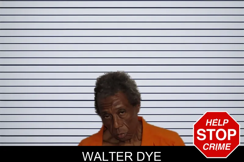 Walter Dye mugshot