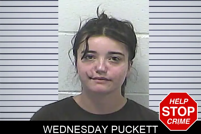 Wednesday Puckett mugshot