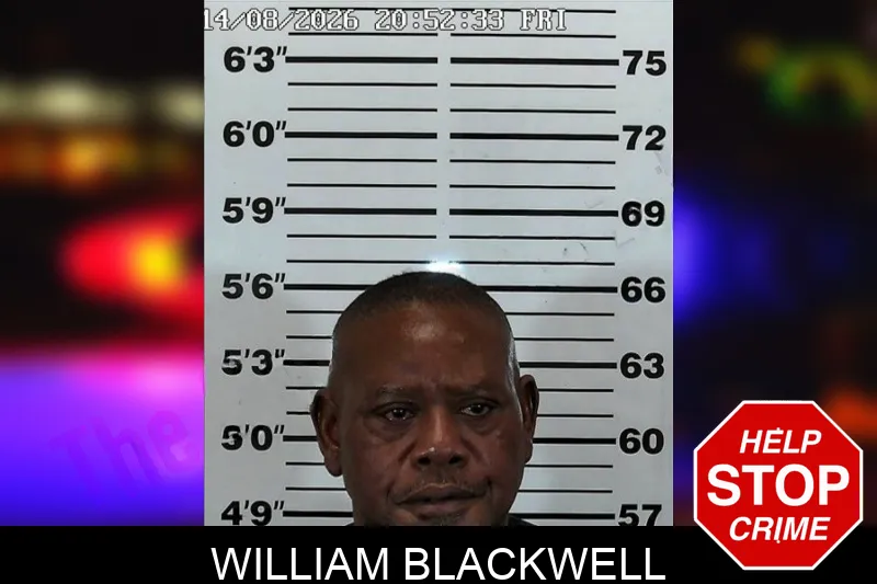 William Blackwell mugshot